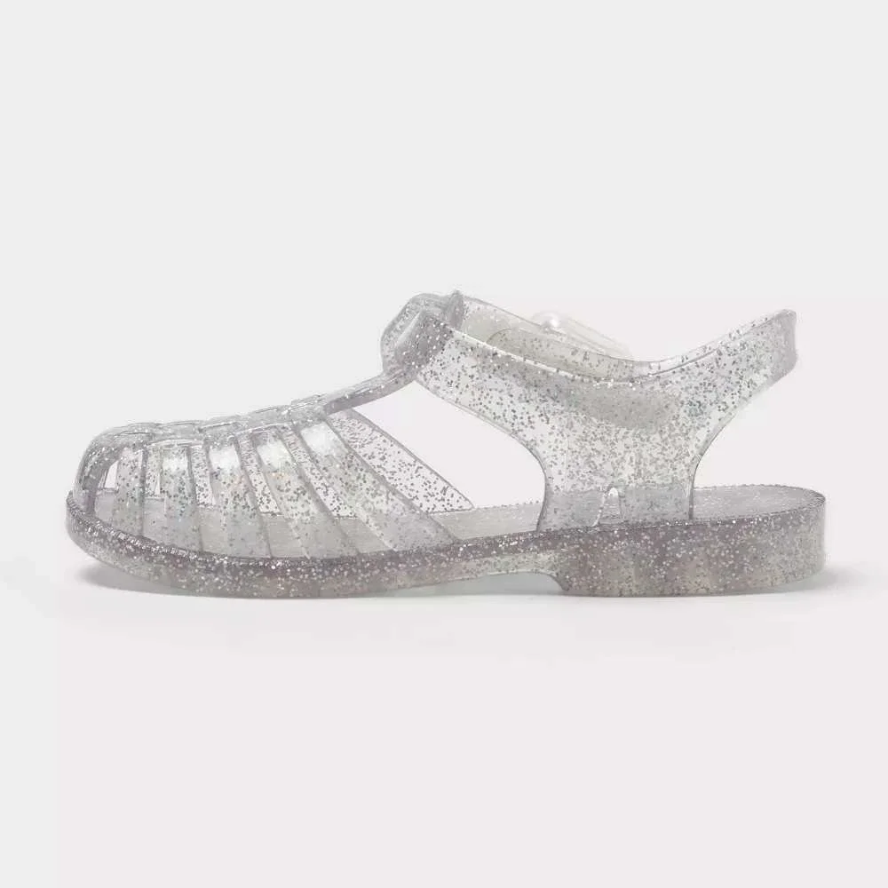 Toddler Girl Sunny Jelly Sandals by Cat & Jack Clear Size 6 New With Tags